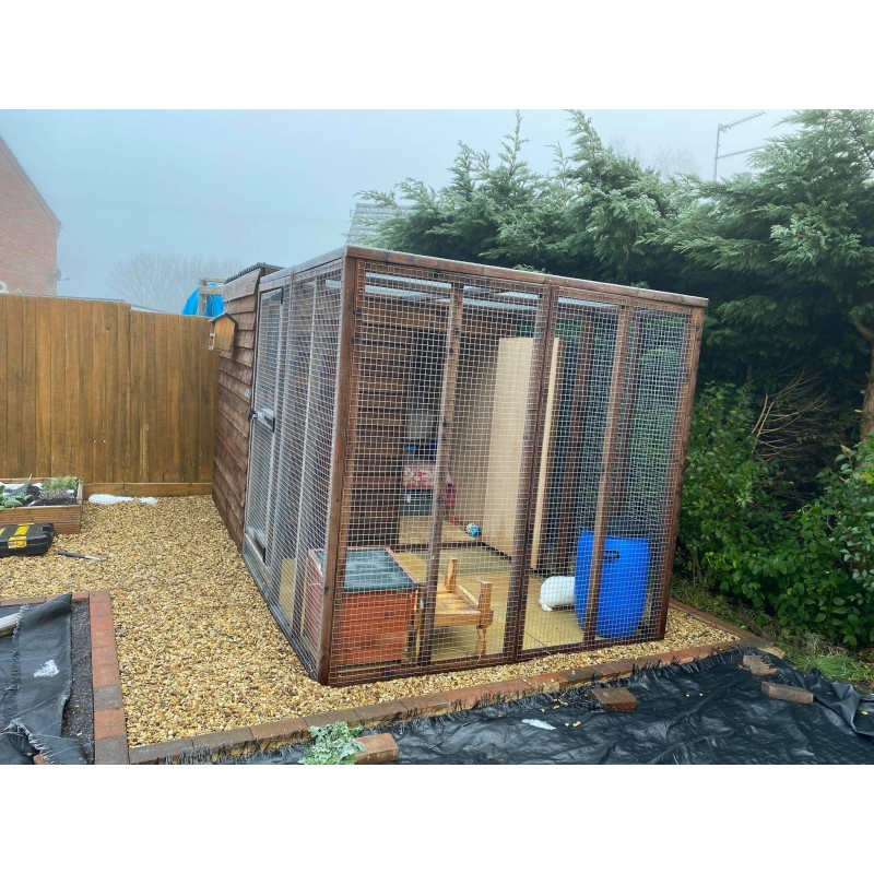 Rabbit enclosure animal house with run different sizes